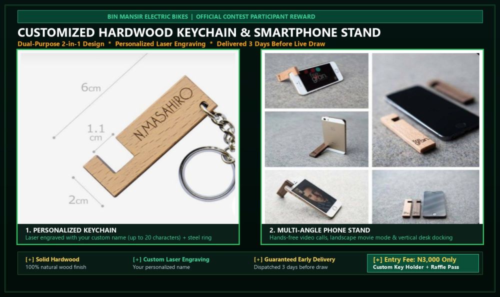 Bin Mansir Carbon Fiber Key Holder